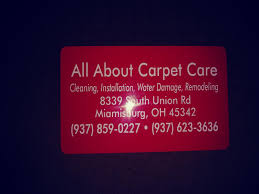 all about carpet care miamisburg oh
