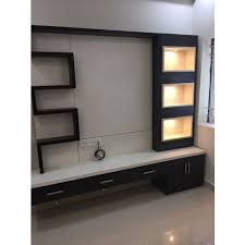 wooden wall mounted tv unit features