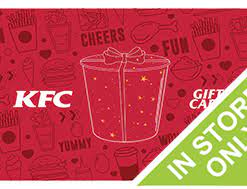 kfc gift card fast food
