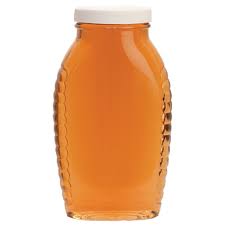 2 lb honey jars oval plastic w plastic