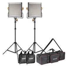 Details About Neewer 2 Pack Dimmable Bi Color 480 Led Video Light Panel And Stand Lighting Kit
