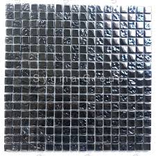 Iridescent Black Glass Tile And Mosaic