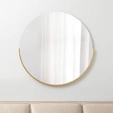 gerald large round gold wall mirror