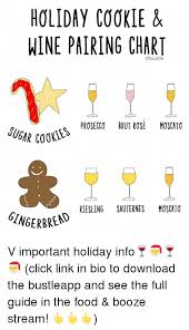 Holiday Cookie Wine Pairing Chart Prosecco Brut Rose
