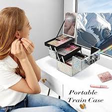 frenessa makeup train case cosmetic