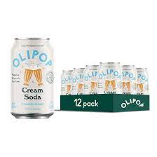 OLIPOP Cream Soda, A New Kind of Soda, 12 fl oz (12 pack) - Walmart.com