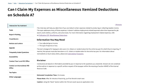 miscellaneous itemized deductions