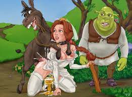 Shrek _ Fiona (bride) _ Donkey by TitFlaviy - Hentai Foundry