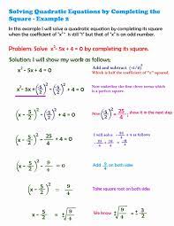 Solving Quadratic Equations Quadratics