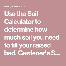 how to calculate soil volume in raised
