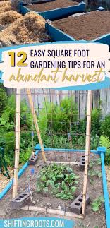 12 Easy Square Foot Gardening Tips For