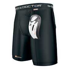 Shock Doctor Power Compression Short With Bioflex Cup On