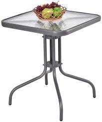 tempered glass table top patio table