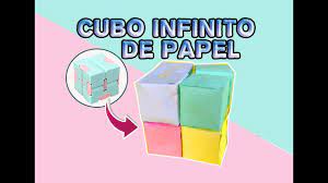 como fazer cubo infinito de papel