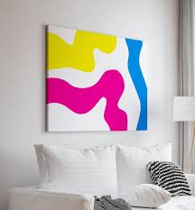 Preppy Canvas Wall Art Funky Colorful