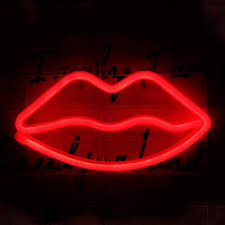 Lip Neon Signs Red Led Neon Light Wall Signs Art Decorative