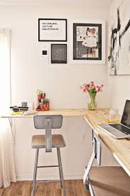 This simple yet stylish wood desk is easy to make and makes any home office pop! Building A Standing Desk A Beautiful Mess