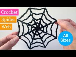 free crochet spider web pattern