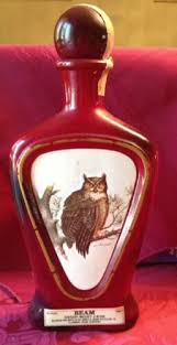 horned owl decanter whiskey bottle