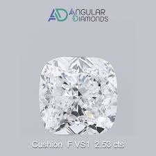 cushion 2 53 carat f vs1 lab grown diamond