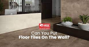 can you install floor tiles on walls