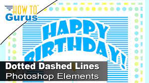a dotted dashed line birthday card