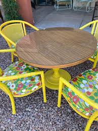 Aluminum Patio Set With Barrel Chairs