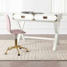 There are many pure wood items that accent your home. Kids White Campaign Desk Reviews Crate And Barrel