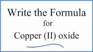 formula for copper ii oxide