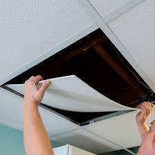 smooth pro black pvc drop ceiling tile