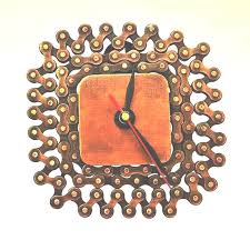 recycled bicycle chain clock free