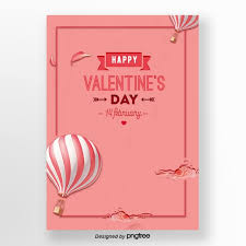 Red Hot Balloon Valentines Day Poster Template Template For Free