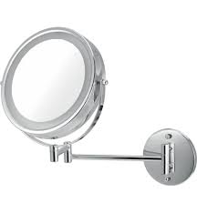 Ico Bath V9053 8 5 Double Sided Lighted Wall Mounted Mirror Chrome