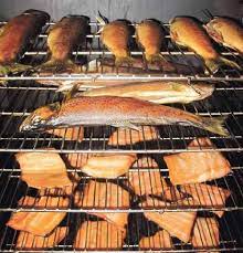smoking canadian maple syrup trout