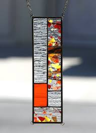 abstract stained glass panel