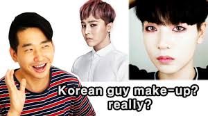 korean men wear makeup Корейские парни