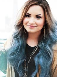 Those curls that color do i need even to say anything more? 40 Blue Ombre Hair Ideas Hairstyles Update
