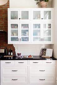 Frosted Glass Shaker Cabinets Glass