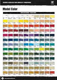 Vallejo Paint Color Chart