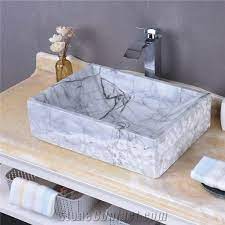 china carrara white marble sinks stone