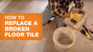 how to replace a broken floor tile