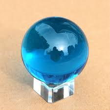 Transpa Blue Crystal Glass Ball