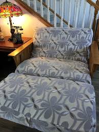 octorose chenille grey chair cushion
