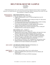 Mention your computer skills in the resume profile. Help Desk Resume Sample For Download Resume Genius