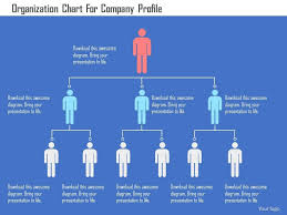Organization Chart For Company Profile Flat Powerpoint