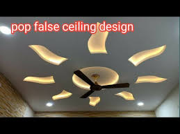 pop false ceiling flower design marking
