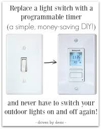 Controlling exterior light with a timer control. The Best Outdoor Light Timer My Favorite New Gadget Driven By Decor