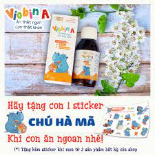 Siro ăn ngon cho bé Viobin A [Chính hãng] - Sản phẩm thảo dược giúp trẻ hết  biếng ăn, tăng cường miễn dịch - Vitamins