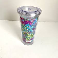 Lilly Pulizter Colorful 16oz Plastic