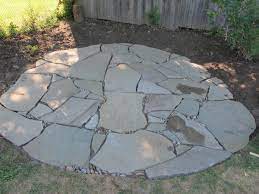 finishing touches for a flagstone patio